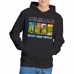 Teenage Mutant Ninja Turtles Mens Select Your Turtles Hoodie - S, Black