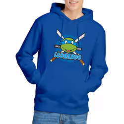 Teenage Mutant Ninja Turtles Mens Since 1984 Leonardo Hoodie - L, Royal Blue
