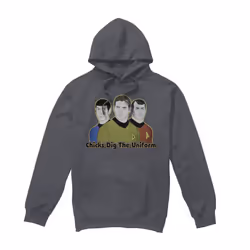 Star Trek Mens Dig It Hoodie - XL, Charcoal