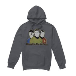Star Trek Mens Dig It Hoodie - XL, Charcoal