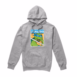 Teenage Mutant Ninja Turtles Mens Leonardo Hoodie - S, Sport Heather