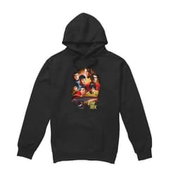 Star Trek Mens Heart of the Enterprise Hoodie - XXL, Black