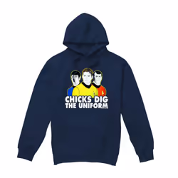 Star Trek Mens Dig It Hoodie - M, Navy