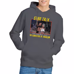 Star Trek Mens Episode 46 Hoodie - XL, Charcoal