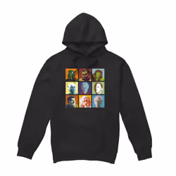 Star Trek Mens Alien Squares Hoodie - L, Black