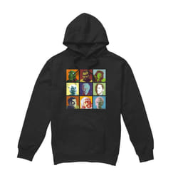 Star Trek Mens Alien Squares Hoodie - L, Black
