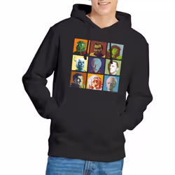 Star Trek Mens Alien Squares Hoodie - L, Black