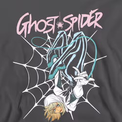 Spider-Man Unisex Adult Ghost-Spider Neon Web Sweatshirt - M, Dark Heather