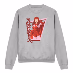 Marvel Unisex Adult Scarlet Witch Pose Sweatshirt - XL, Sport Heather