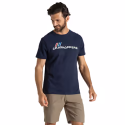 Craghoppers Mens Lucent Logo Short-Sleeved T-Shirt - XXL, Blue Navy