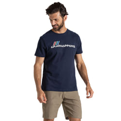Craghoppers Mens Lucent Logo Short-Sleeved T-Shirt - XXL, Blue Navy