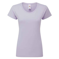 Fruit of the Loom Womens/Ladies Premium Ringspun Cotton Lady Fit T-Shirt - S, Soft Lavender