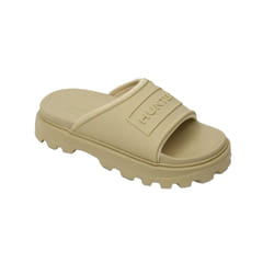 Hunter Unisex Adult Stacked Moulded Footbed Sliders - 5 UK, Gravel
