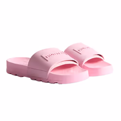 Hunter Womens/Ladies Core Embossed Sliders - 7 UK, Prism Pink