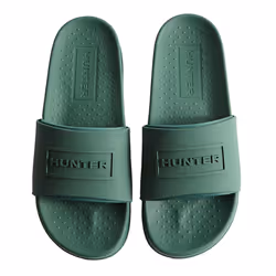Hunter Womens/Ladies Core Embossed Sliders - 11 UK, Hunter Green