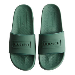Hunter Womens/Ladies Core Embossed Sliders - 11 UK, Hunter Green