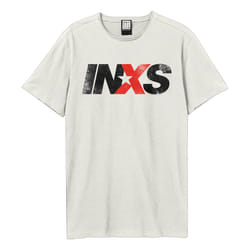 Amplified Unisex Adult INXS Logo T-Shirt - XS, Vintage White