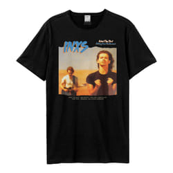 Amplified Unisex Adult Kiss The Dirt INXS T-Shirt - XS, Black