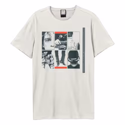 Amplified Unisex Adult Kick INXS T-Shirt - XS, Vintage White