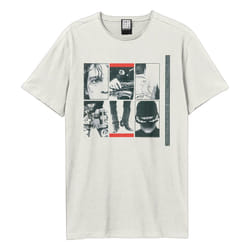 Amplified Unisex Adult Kick INXS T-Shirt - XS, Vintage White