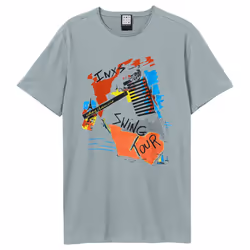 Amplified Unisex Adult Swing Tour INXS T-Shirt - XS, Strange Blue