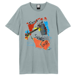 Amplified Unisex Adult Swing Tour INXS T-Shirt - XS, Strange Blue
