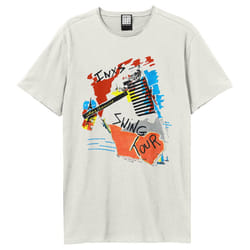 Amplified Unisex Adult Swing Tour INXS T-Shirt - XS, Vintage White