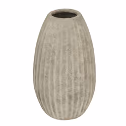 Hill Interiors Catania Olpe Vase - 36cm x 21cm x 21cm, Light Grey