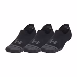 Under Armour Unisex Adult Ultra-Low Training Sports Socks (Pack of 3) - 4 UK-7.5 UK, Black