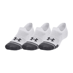 Under Armour Unisex Adult Ultra-Low Training Sports Socks (Pack of 3) - 8 UK-11.5 UK, White