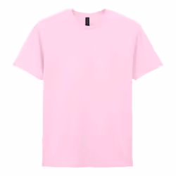 Gildan Mens Short Sleeve Soft-Style T-Shirt - 3XL, Light Pink