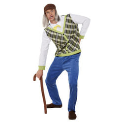 Smiffys Mens Old Man Costume Set - M R, Green/Blue/White