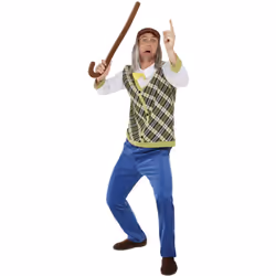 Smiffys Mens Old Man Costume Set - M R, Green/Blue/White