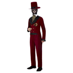 Smiffys Mens Deluxe Groom Sacred Heart Day Of The Dead Costume Set