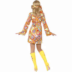 Smiffys Womens/Ladies 60s Hippy Costume Set - M, Multicoloured