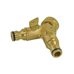Faithfull 2 Way Shut Off Valve 19mm (3/4in) To 2 X 12.5mm (1/2in)