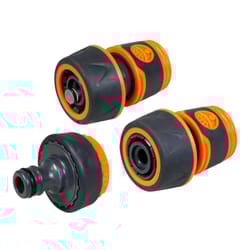 Faithfull 3/4in Plastic Hose Fittings Kit, 3 Piece