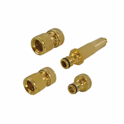 Faithfull Brass Nozzle & Fittings Kit 4 Piece 12.5mm (1/2in)
