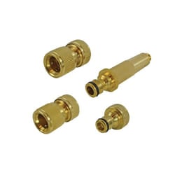Faithfull Brass Nozzle & Fittings Kit 4 Piece 12.5mm (1/2in)