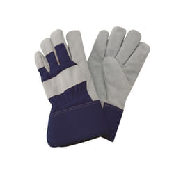 Kent & Stowe Fleece Lined Rigger Gloves - Navy, Ladies Medium, &nbsp;Navy Blue, White