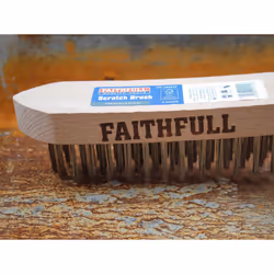 Faithfull Heavy-duty Stainless Steel Scratch Brush