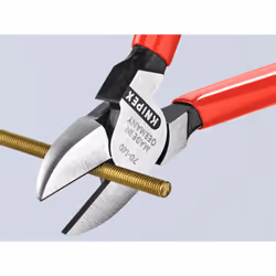 Knipex 70 01 Series Diagonal Cutters, Plastic Coated Grip