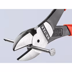 Knipex 74 01 Series High Leverage Diagonal Cutters, Plastic Coated Grips