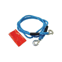 Faithfull Tow Rope 4m Metal Hooks 2 Tonne