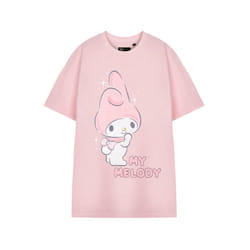Hello Kitty Womens/Ladies My Melody Short-Sleeved T-Shirt - XXL, Pink