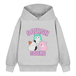 Squishmallows Girls Squad Hoodie - 7-8 Years, Grey