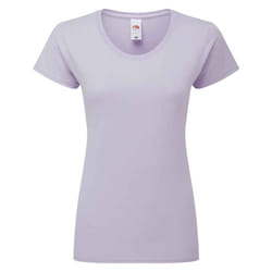 Fruit Of The Loom Womens/Ladies Iconic Ringspun Cotton T-Shirt - S, Soft Lavender