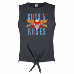 Amplified Womens/Ladies Skull 25 Sleeveless Top - XS, Charcoal