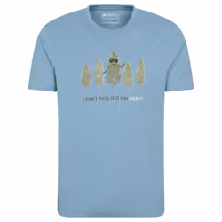 Mountain Warehouse Mens Poplar Tree T-Shirt - XS, Blue