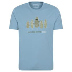 Mountain Warehouse Mens Poplar Tree T-Shirt - XS, Blue
